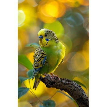 Budgie Canvas on Canvas